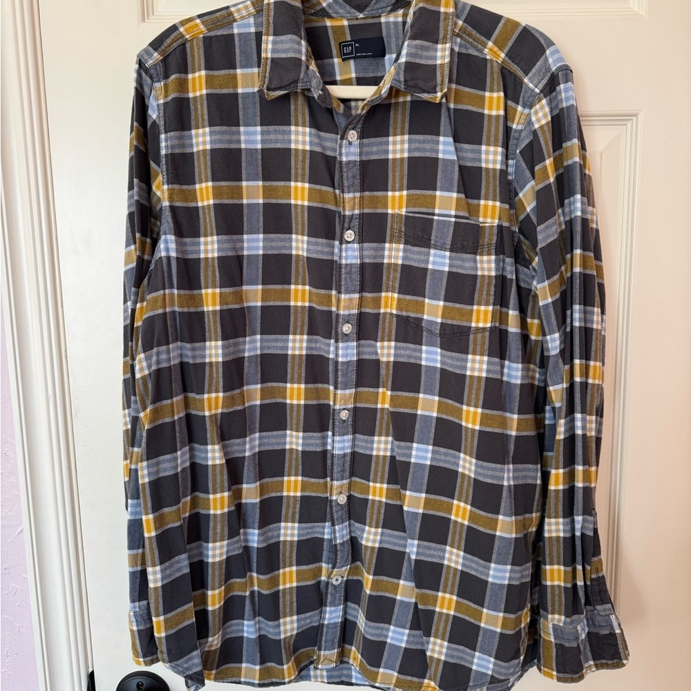 GAP flannel 100% cotton button down